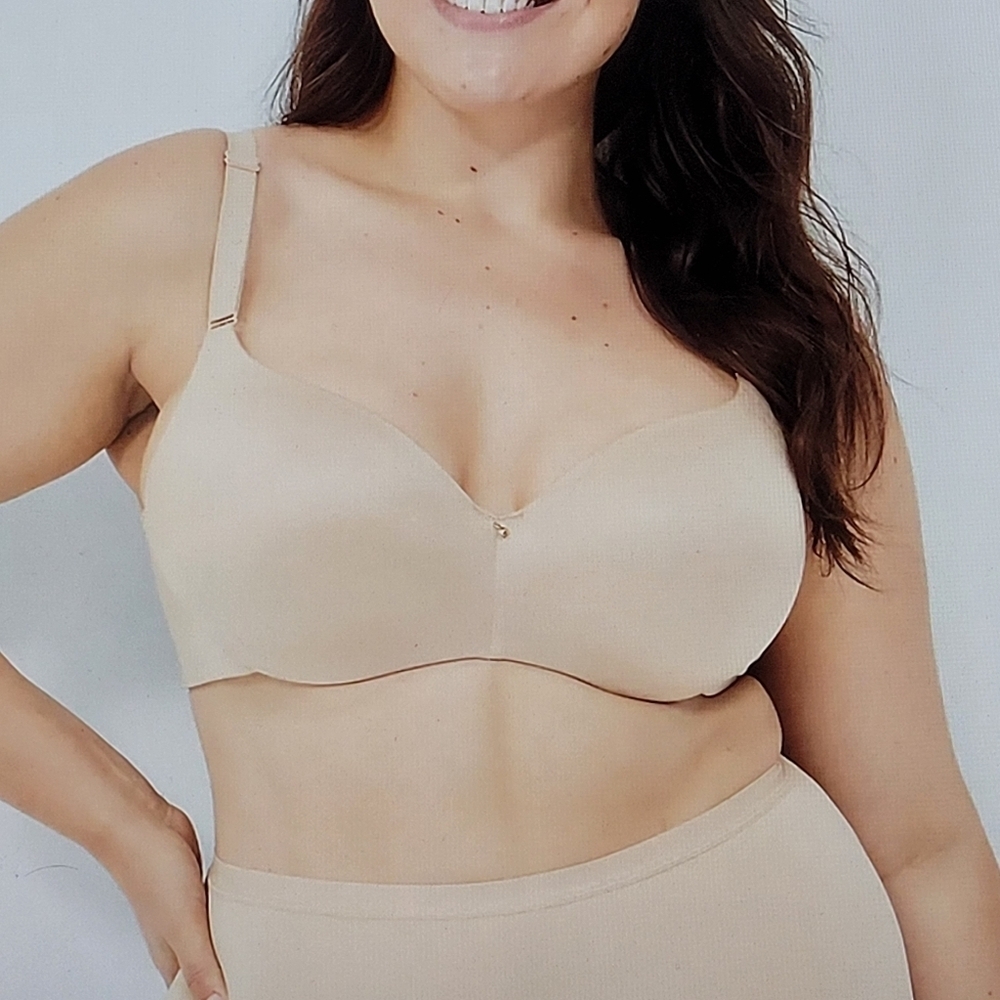 NWT Cacique Beige Back Smoother Lightly Lined Full Coverage Balconette Bra (42C)